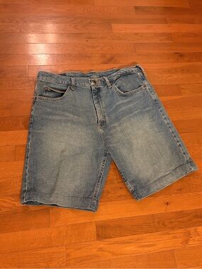 Wrangler Light Blue Denim Jean Shorts